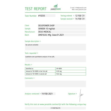 STENABOLIC (SR9009) SARM IN TABLETS Deus Medical